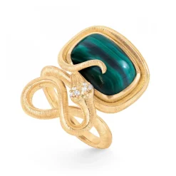 Snakes Ring Malakit
