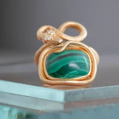 Snakes Ring Malakit