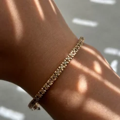 Tennisarmband Roséguld Coffee