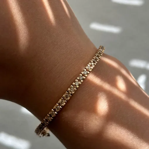 Tennisarmband Roséguld Coffee