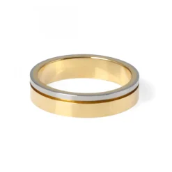 Tvåfärgad Guldring 4,5 mm Engelbert