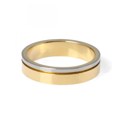 Tvåfärgad Guldring 4,5 mm Engelbert