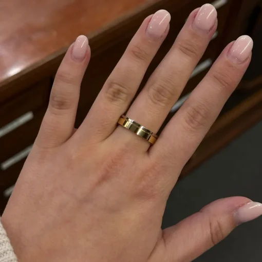 Tvåfärgad Guldring 4,5 mm Engelbert