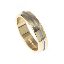 Tvåfärgad Guldring 5mm