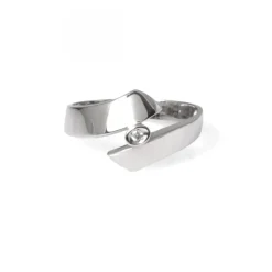 Vitguldsring Briljant 0,02ct